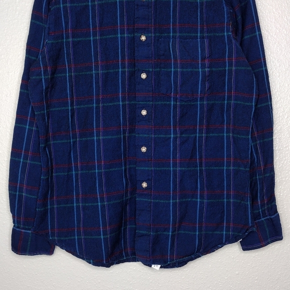 Pendleton 100% Virgin Wool Flannel Plaid Button Down Shirt Size Large - Picture 4 of 12